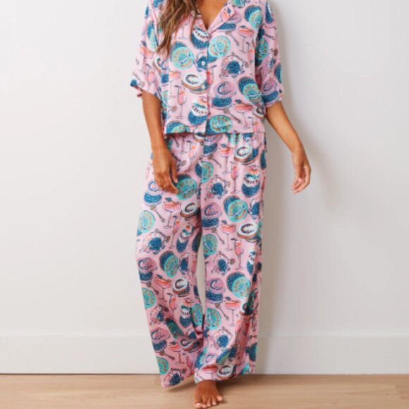 NWT PrintFresh Eco Satin Wildest Dreams Set in Champagne & Caviar, Size 3X - Picture 1 of 1